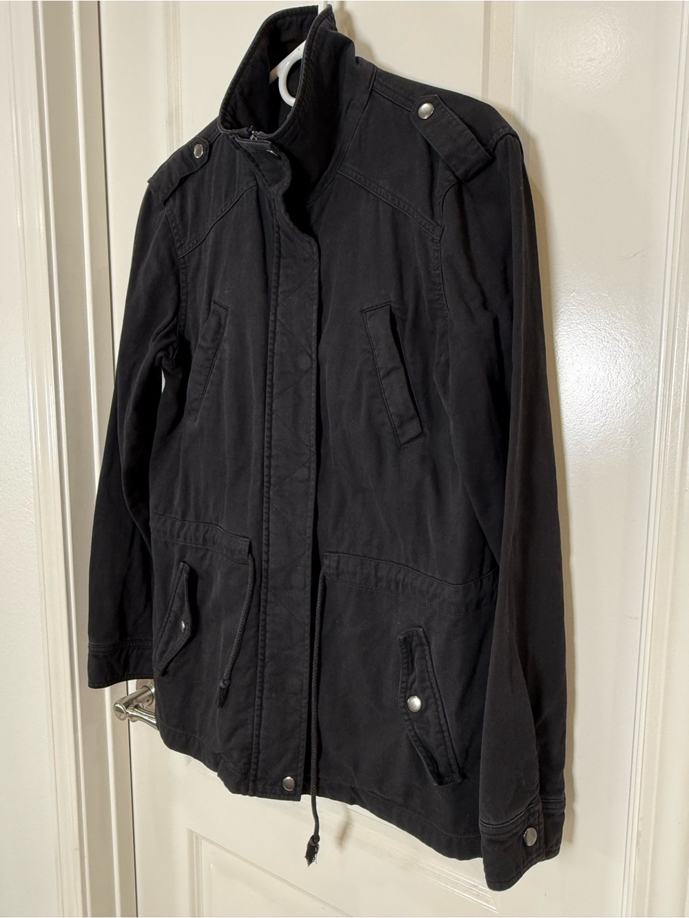 Michael Stars Black Utility Jacket with Front Pockets